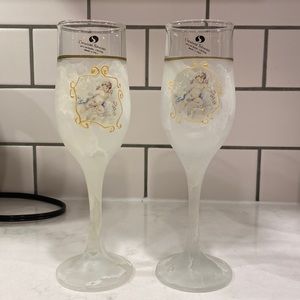 Creazioni Silvestri Arte Murano Crystal Cherub Flutes
